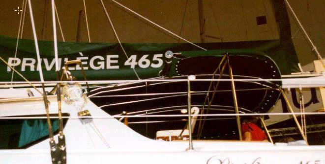 FIXED STAINLESS STEEL BIMINI - PRIVILEGE 465