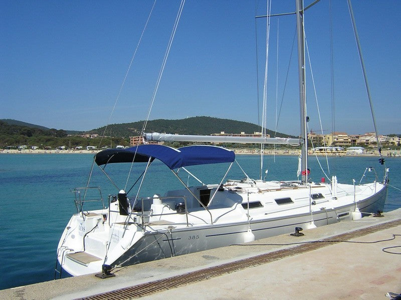 BIMINITOP LARGE 3 ARCHES DUFOUR DUFOUR 385 GRAND LARGE 2004