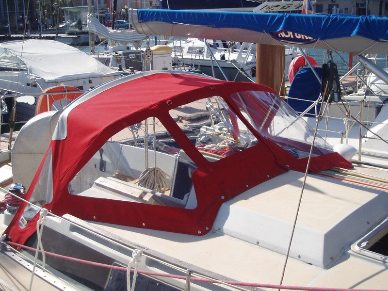 LARGE DECK HOOD 2 ARCHES DUFOUR DUFOUR 4800 ET 4800 CS 1981