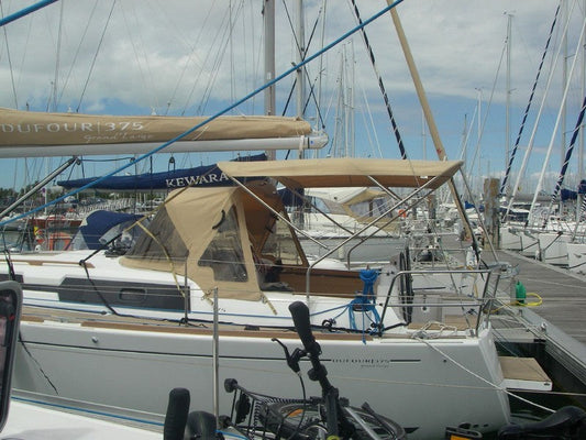 BIMINITOP LARGE 3 ARCHES DUFOUR DUFOUR 375 GRAND LARGE 2010