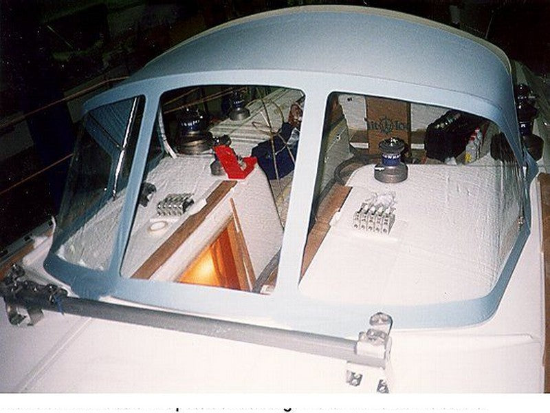 LARGE DECK HOOD 2 ARCHES DUFOUR DUFOUR 41 CLASSIC 1995