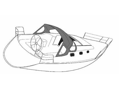 LARGE 2 ARCHES DECK HOOD SUN ODYSSEY SUN ODYSSEY 36 1989